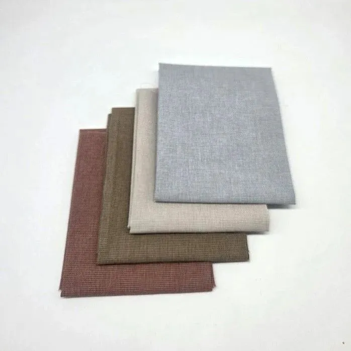 Набор ткани хлопок Микроклетка (4 шт.) 28138 для кукол