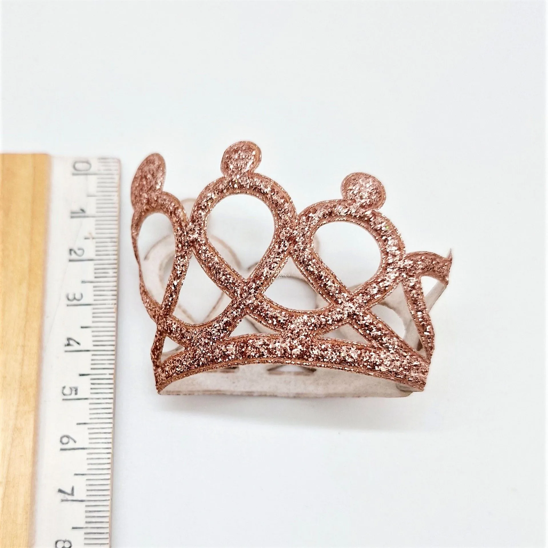Корона декоративная диам.6см выс.4,5см цв.розовое золото К-47 для кукол | 1