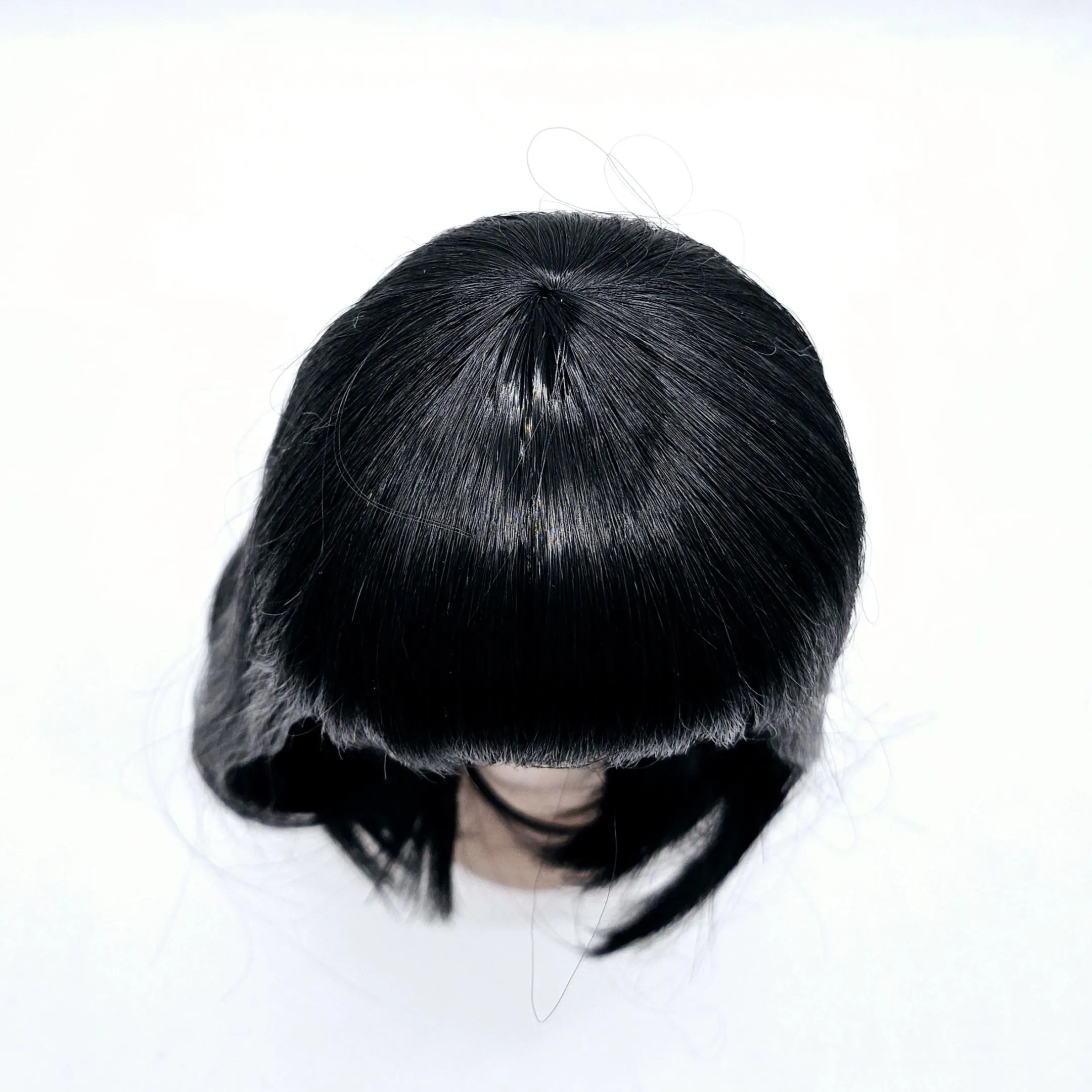 Парик П-101 с челкой цв.чёрный (01) обхват 27см для кукол | 4