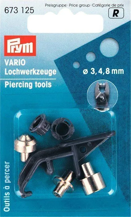 Насадки PRYM VARIO для пробивания отверстий d-3,4,8мм 673125 для кукол | 1