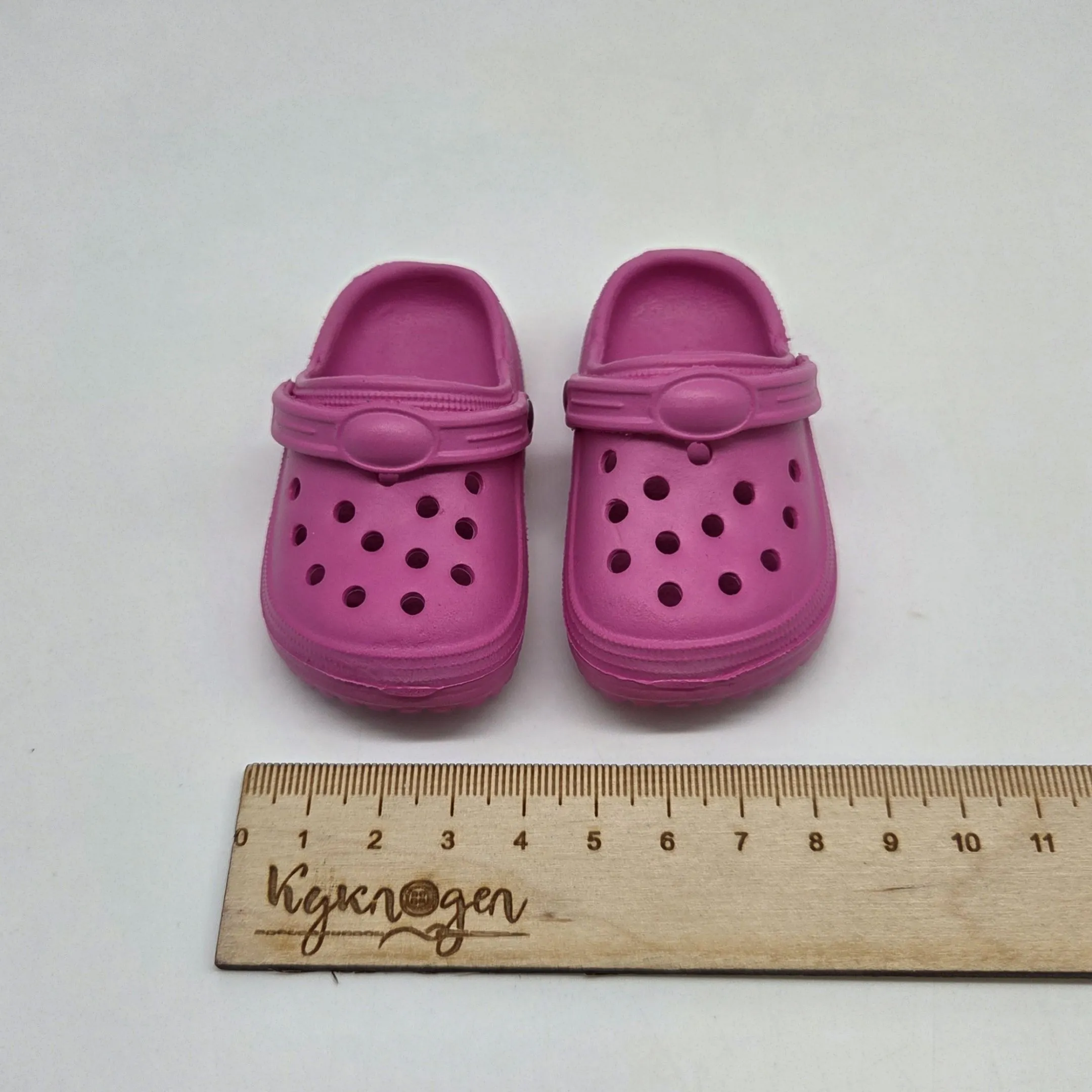Кроксы 8,3см цв.фуксия (13) К-187 для кукол | 2