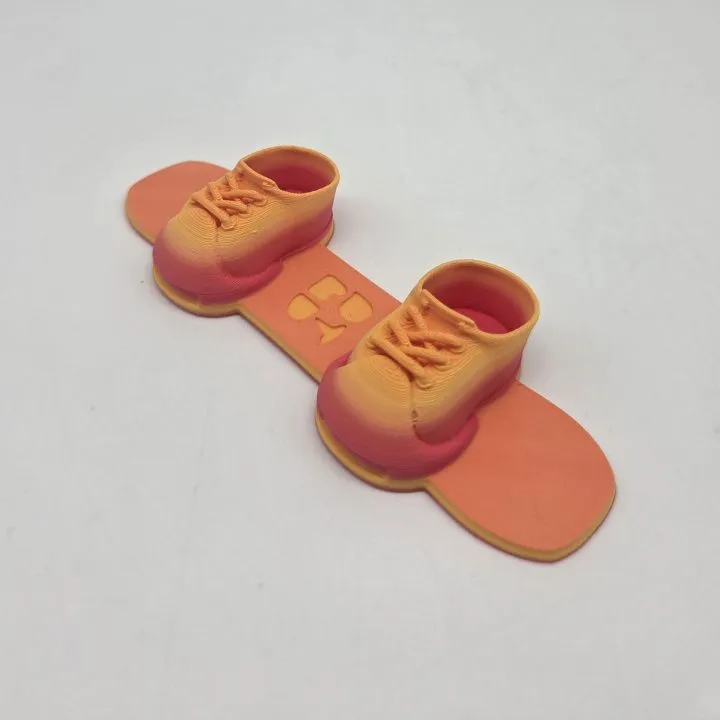 Сноуборд для кукол (Лабубу 17см) цв.мандариново-розовый (08) 11,5*4см 281 для кукол