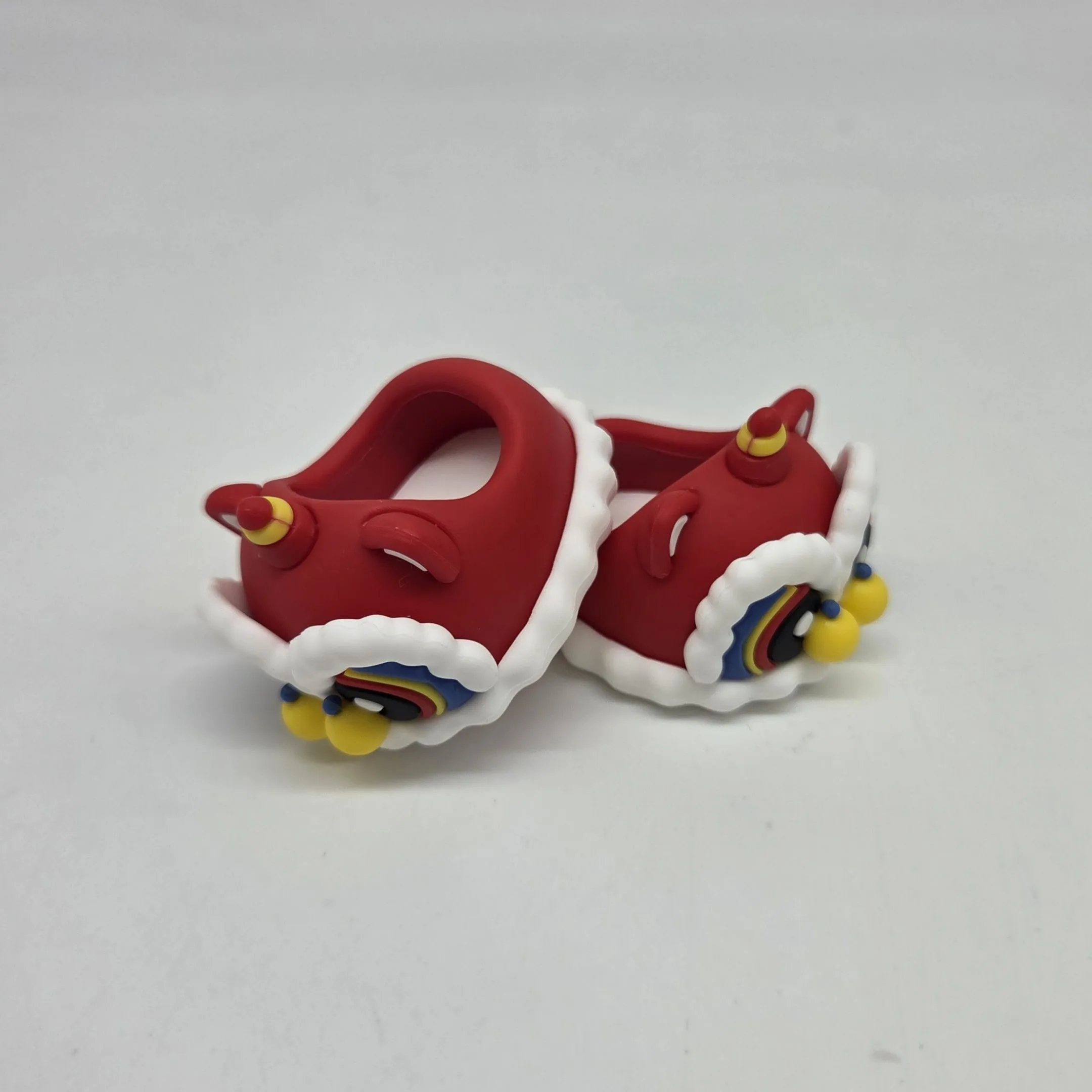 Туфли резиновые Дракон 4,3см цв.красный (15) К-171 для кукол | 1