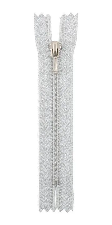 Молния-мини пластик 10см НЕразъёмная цв.серебро (№002) ZipD 3S для кукол