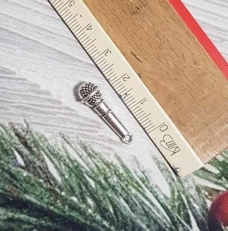 Микрофон серебро для кукол | 1