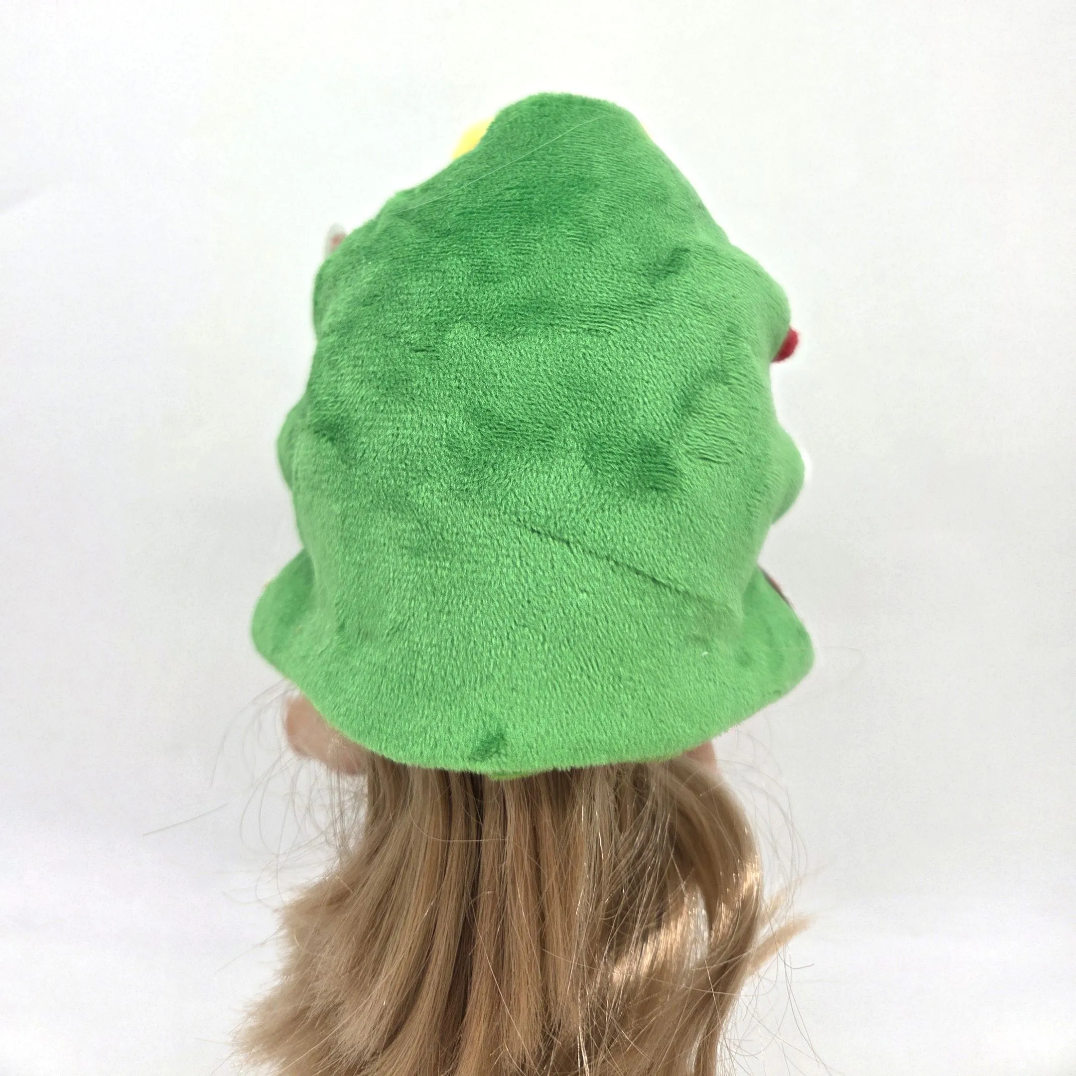 Шапочка плюшевая для кукол Ёлка новогодняя обхват 23см 278-01 для кукол | 3
