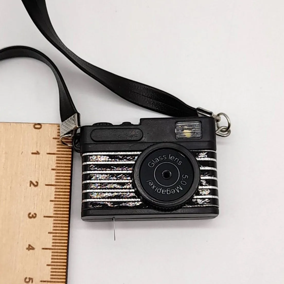 Фотоаппарат на ремешке 4*3*1,3см 1шт. цв.чёрный Ф-07 для кукол | 2