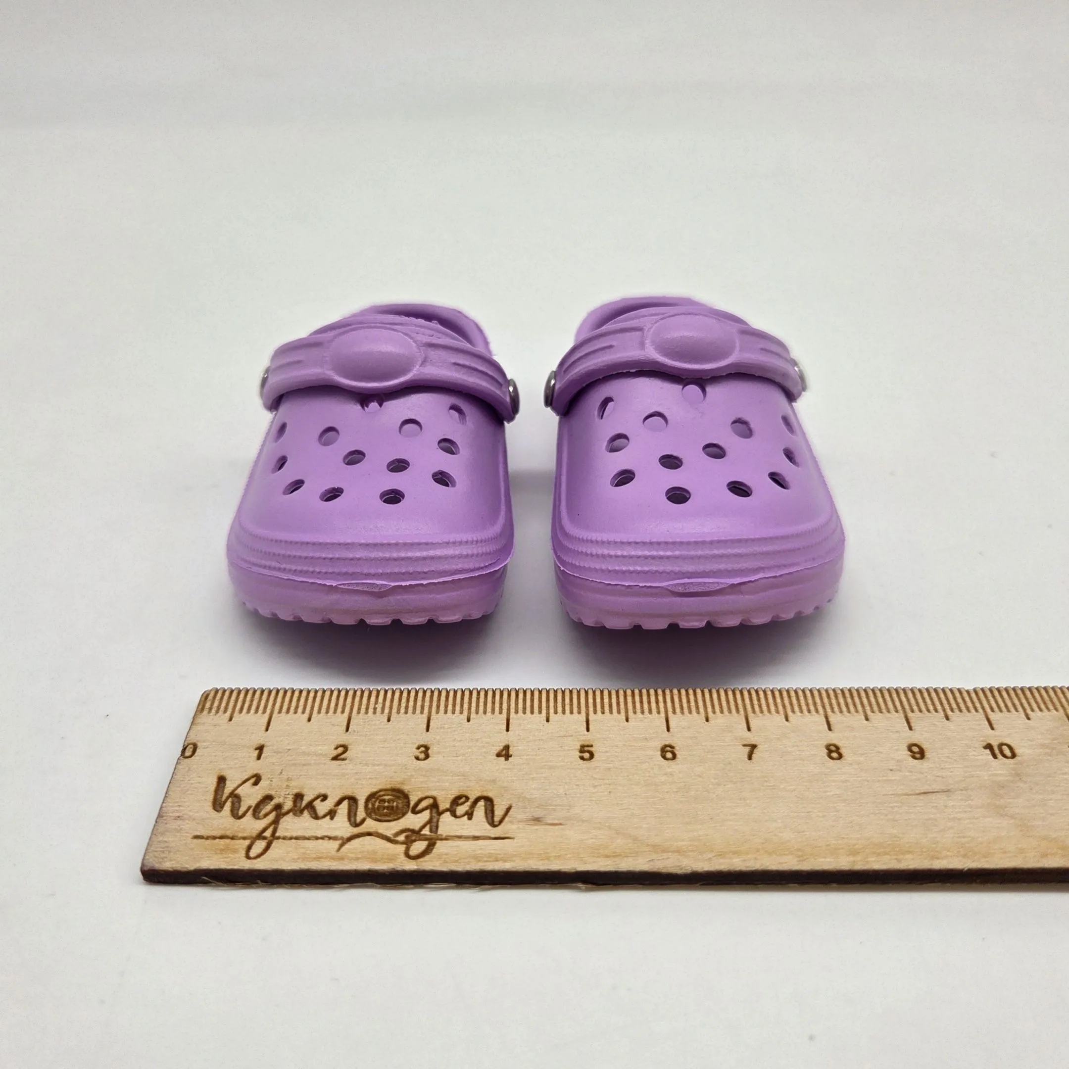 Кроксы 8,3см цв.сиреневый (12) К-187 для кукол | 1