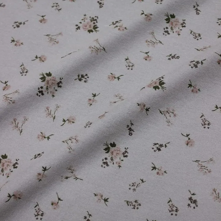 Теплый хлопок Букетики цв.серый 45*50cм 27994 для кукол