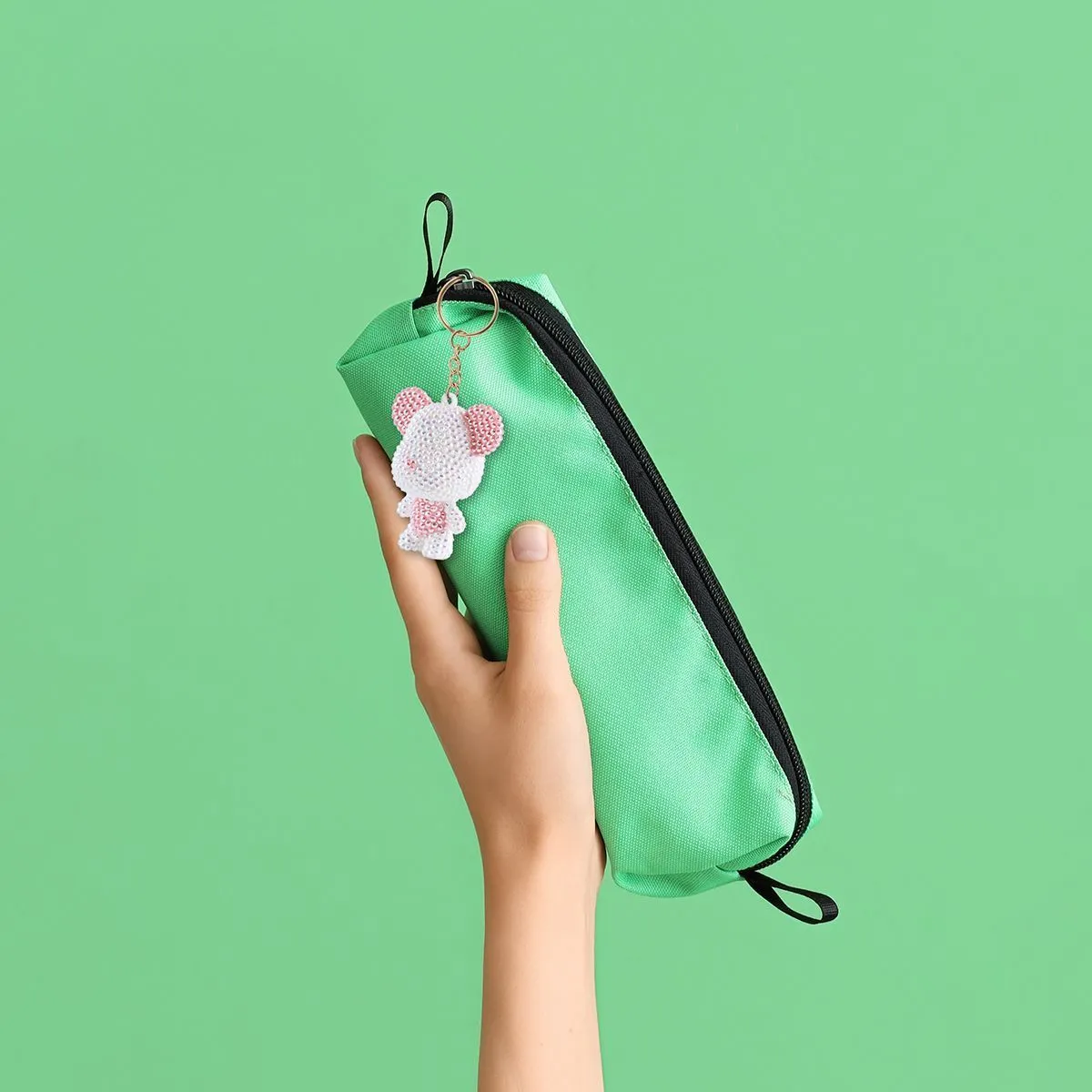 Набор для творчества Кристальная (алмазная) мозаика Фрея ALVF-003 брелок Белый мишка 5,5*6,5см для кукол | 3