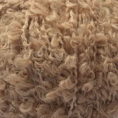 Пряжа Букле цв.377 кофейный 200гр для кукол | 1