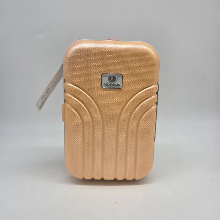 Чемодан-копилка пластик  17*11,5*8,2см цв.оранжевый Ч-051 для кукол