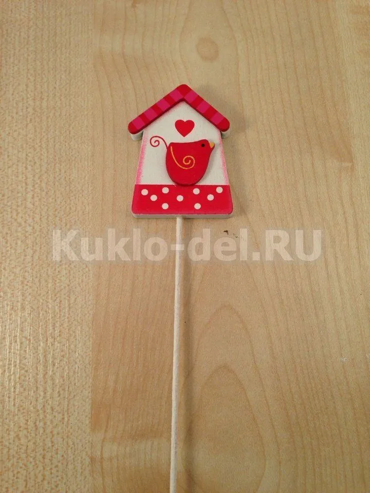 Скворечник для кукол красный 1134 для кукол