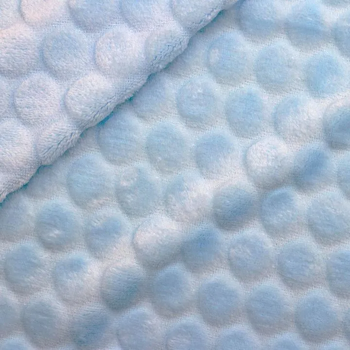 Плюш Шарики 45*50см цв.голубой, ворс 2,5мм 617781 для кукол