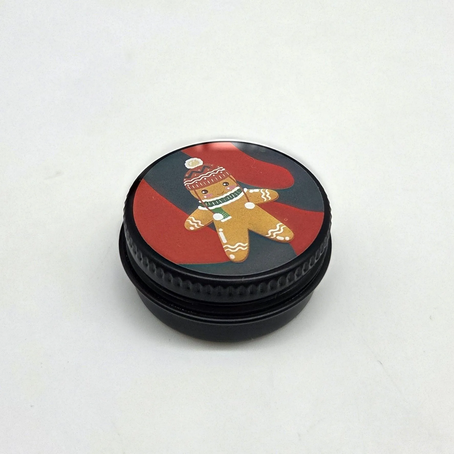 Миниатюрная жестяная подарочная баночка для кукол 3,5*1,7см цв.чёрный 27915 для кукол | 3