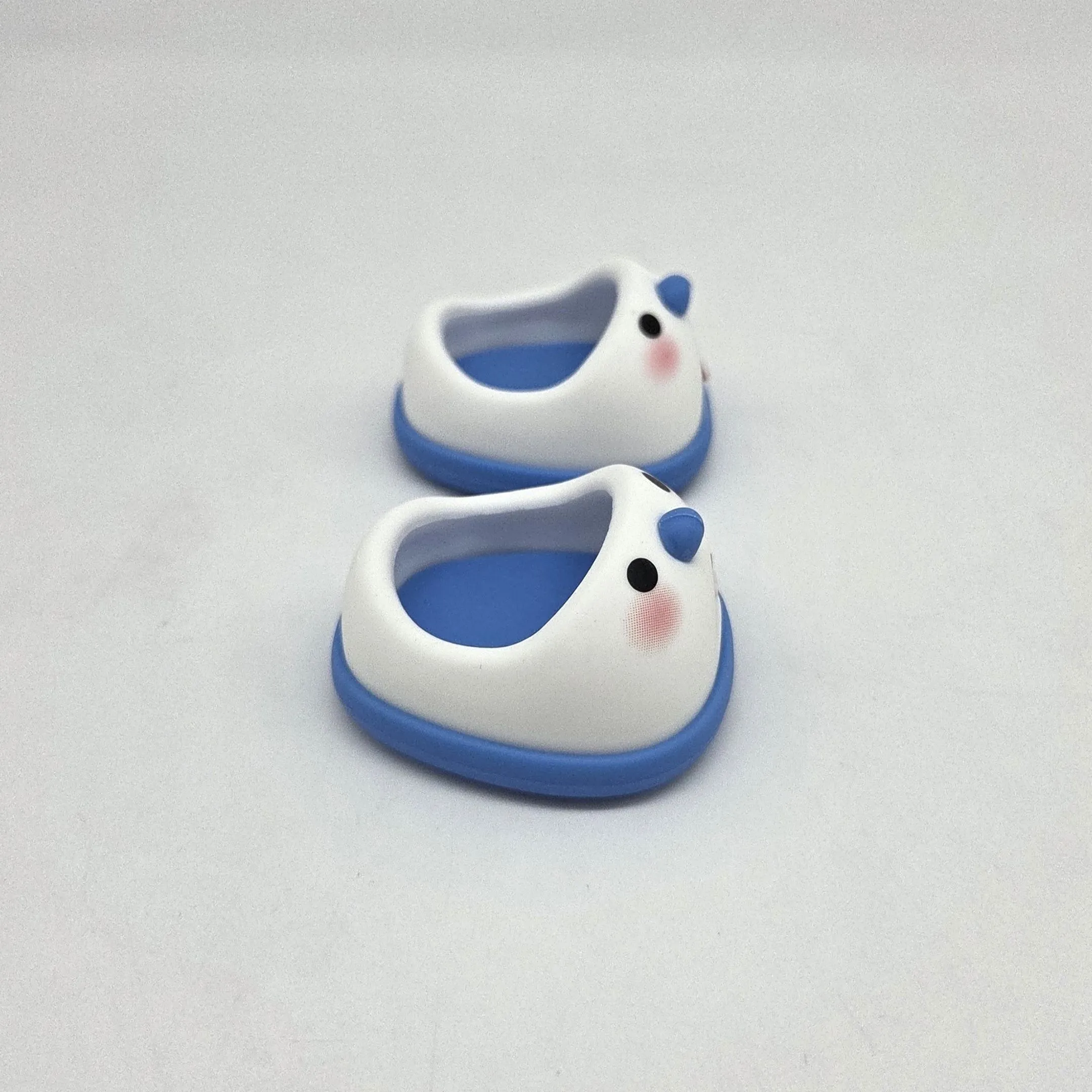 Туфли резиновые Снеговик 4,3см цв.синий (17) К-171 для кукол | 2