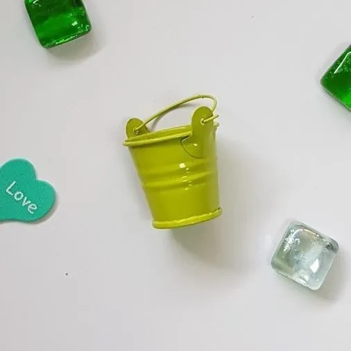 Ведерко 4,5*4*3см цв.салатовый 0319-1 для кукол