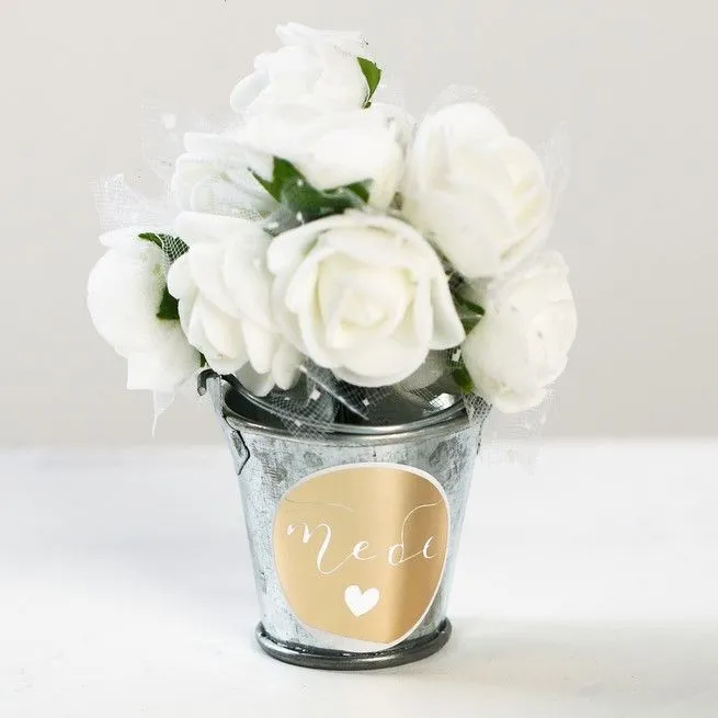 Букетик в ведерке "Тебе" 5*7*5см 3909447 для кукол