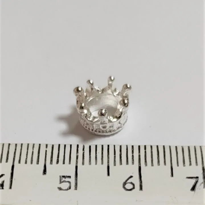 Корона 0,8см цв.серебро К-200 для кукол