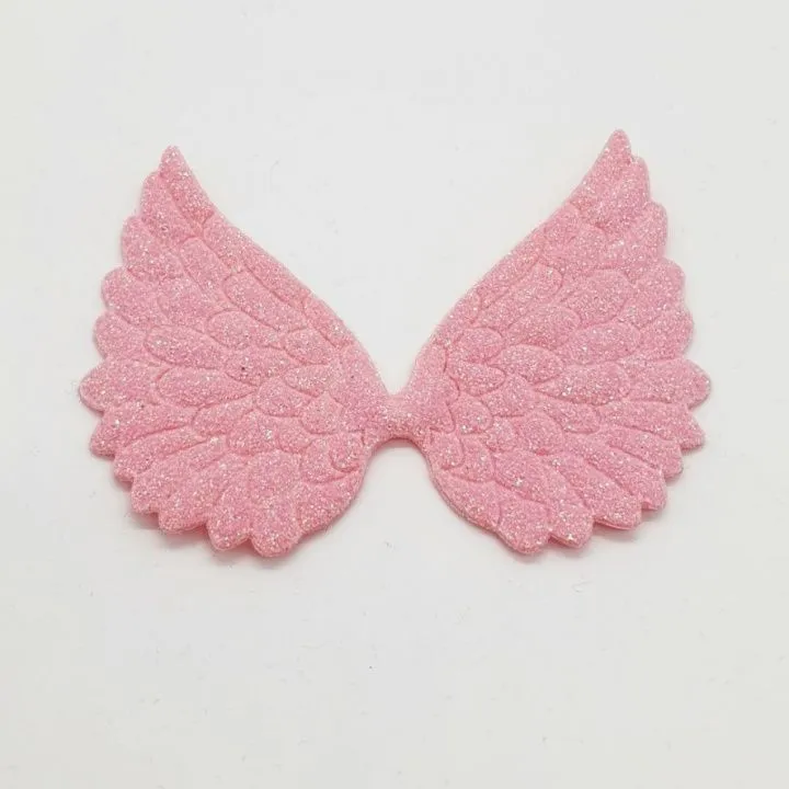 Крылья цв.розовый с напылением 8,5см К-15 для кукол