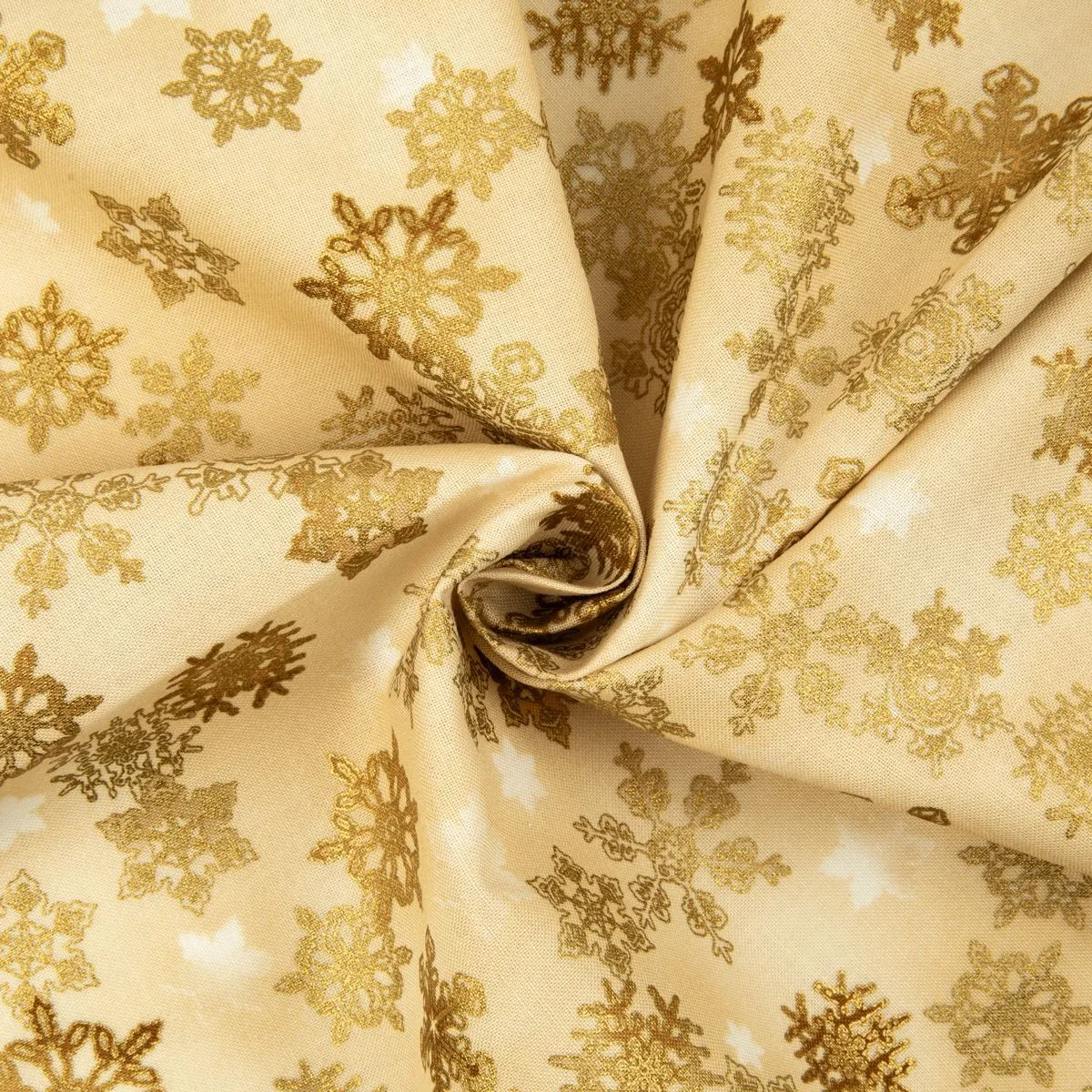 Ткань хлопковая PEPPY WINTER`S GRANDEUR 50*55см цв.SRKM-13688-154 CHAMPAGNE для кукол | 4