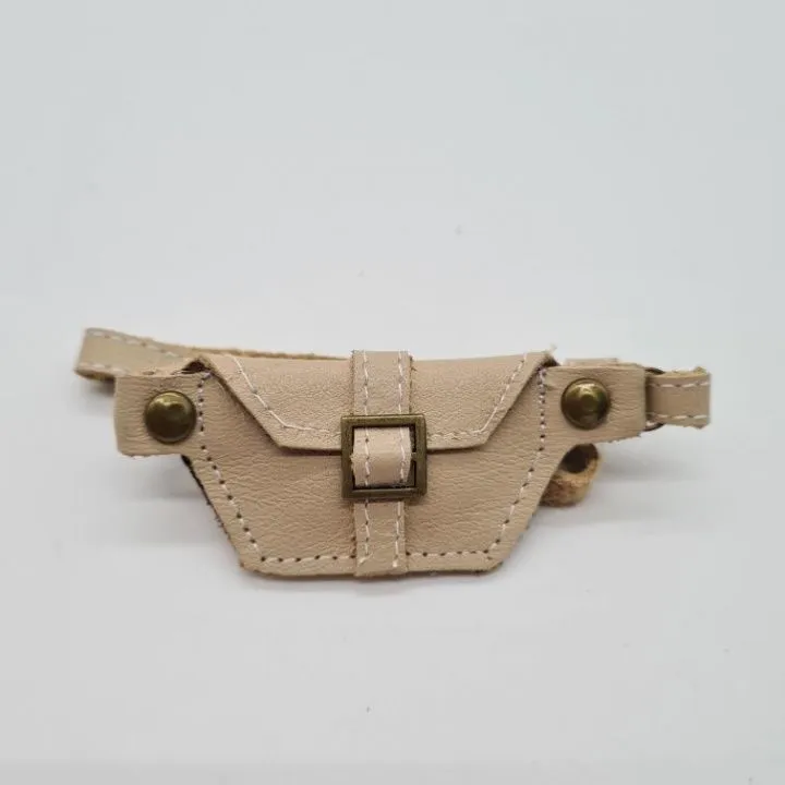 Сумка-пояс С-54 цв.светло-бежевый 6,5*2,5см для кукол