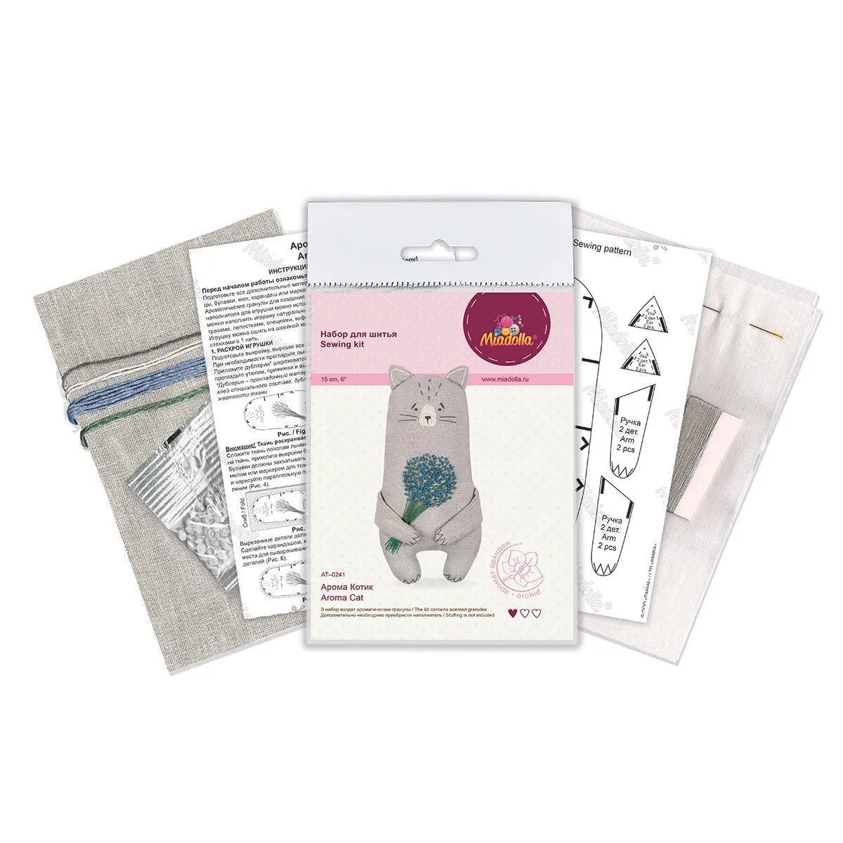 Набор для шитья "Miadolla" AT-0241 Арома Котик для кукол | 3