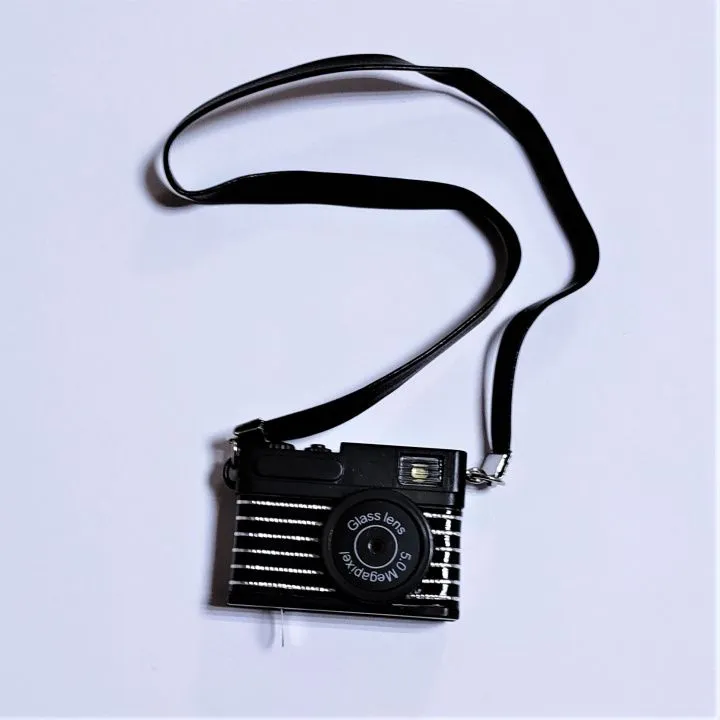 Фотоаппарат на ремешке 4*3*1,3см 1шт. цв.чёрный Ф-07 для кукол