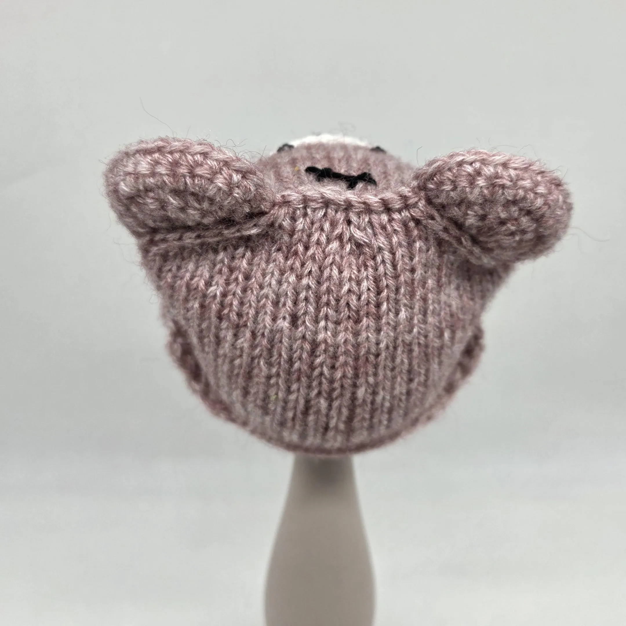 Шапочка-мишка ША-50 цв.брусника (09), обхват 27см для кукол | 3