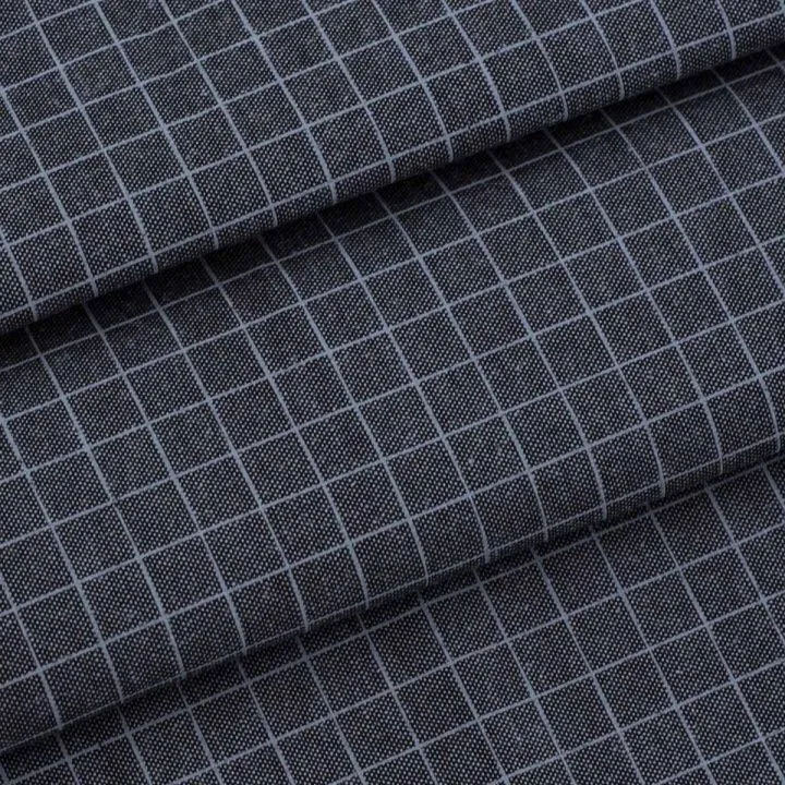 Ткань с принтом 512-8 'клетка', 50*70см (100% п/э), цв. синий арт.25107 для кукол
