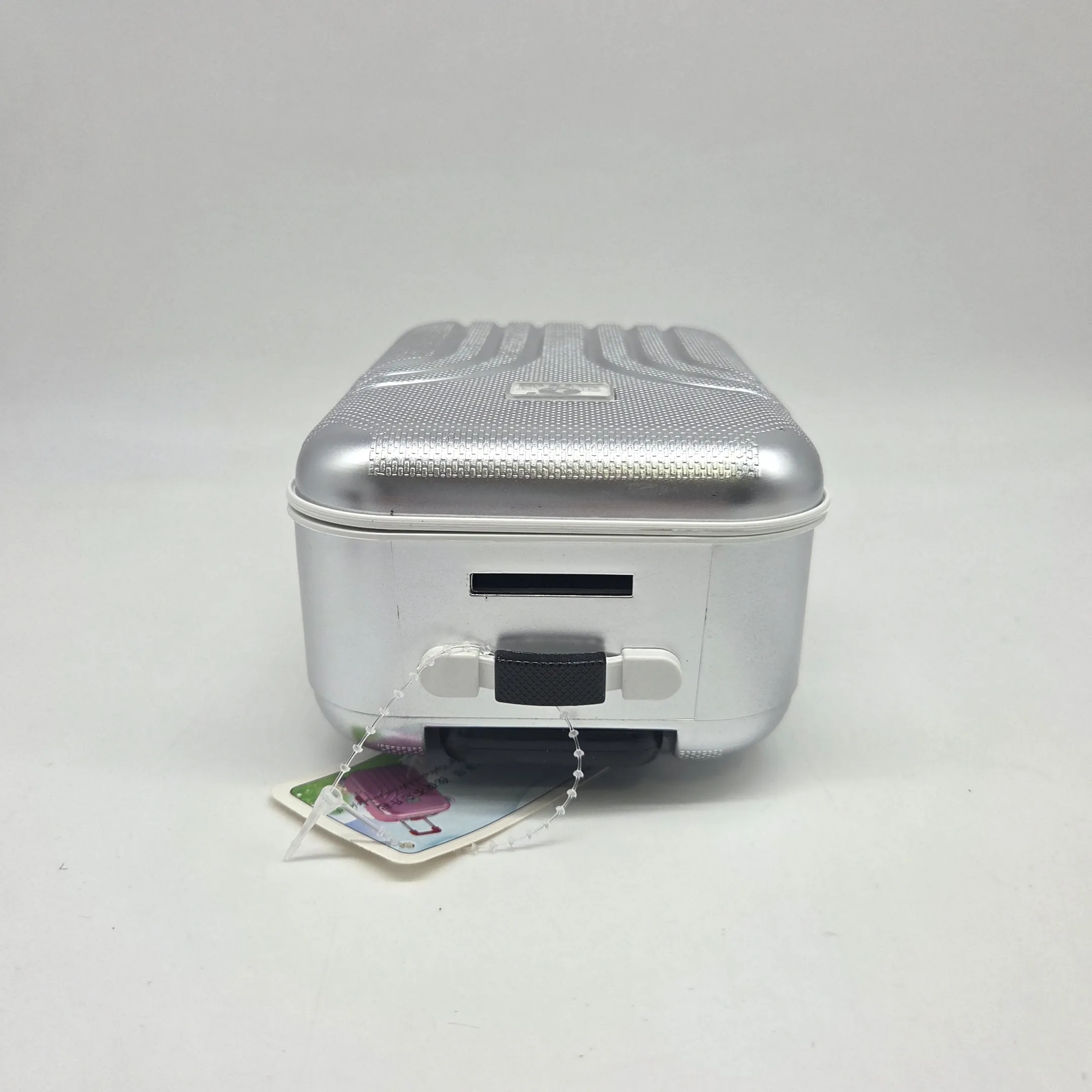 Чемодан-копилка пластик  17*11,5*8,2см цв.серебрянный Ч-050 для кукол | 3