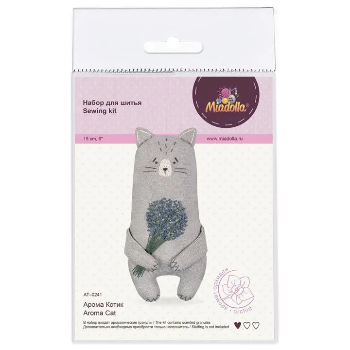 Набор для шитья "Miadolla" AT-0241 Арома Котик для кукол