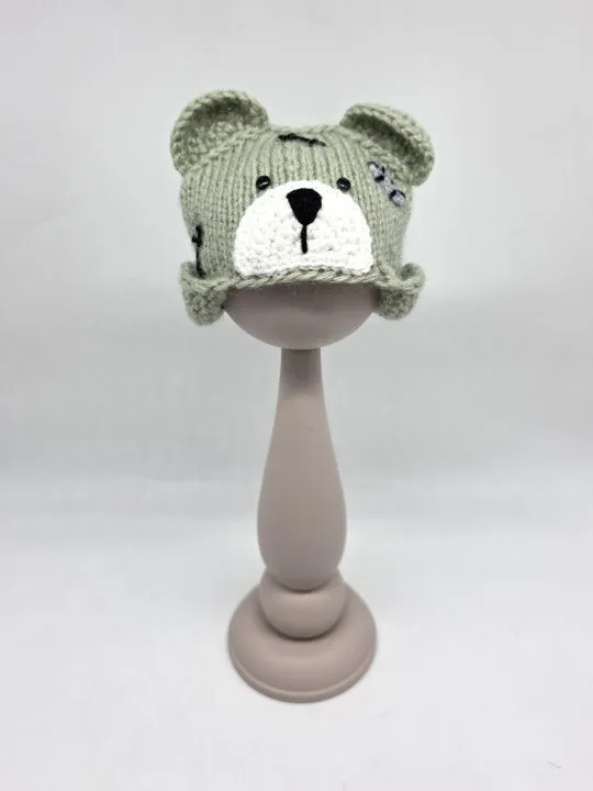 Шапочка-мишка ША-50 цв.полынь (08), обхват 27см для кукол