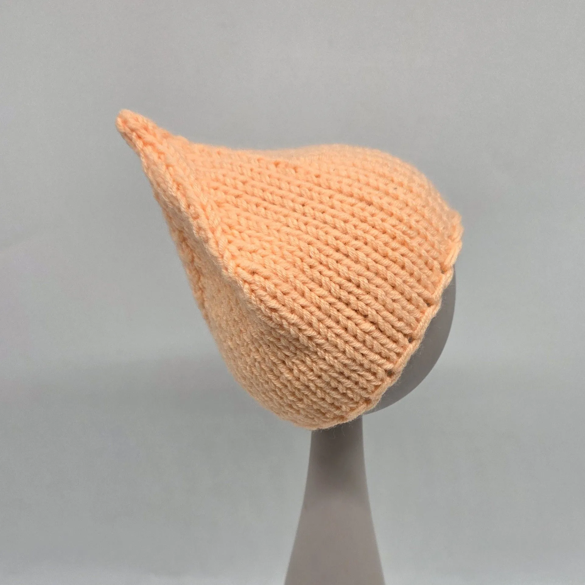 Шапочка-редиска ША-55 цв.персиковый (05), обхват 27см для кукол | 2