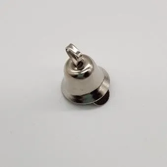 Колокольчик 1,4см цв.серебро 10шт. 7704241 для кукол | 1