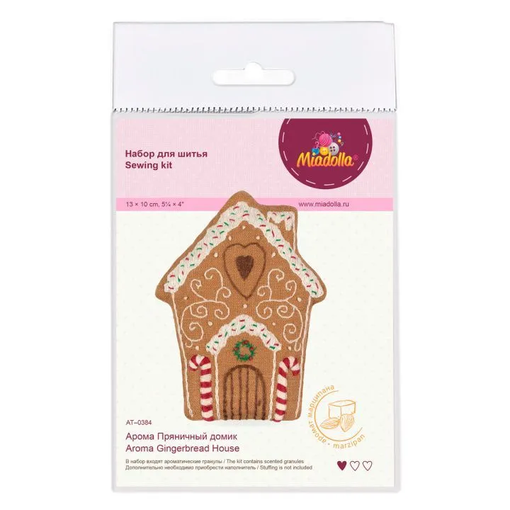 Набор для шитья "Miadolla" AT-0384 Арома Пряничный домик для кукол