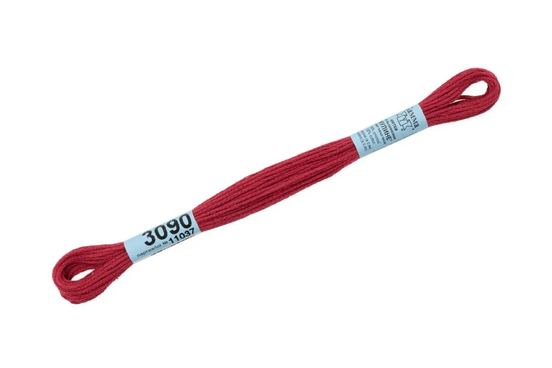 Мулине Gamma цв.№3090 гр.малиновый 100% хлопок для кукол