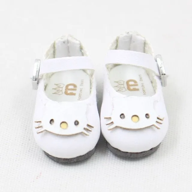 Туфельки 97 кошка белая 11000 для кукол