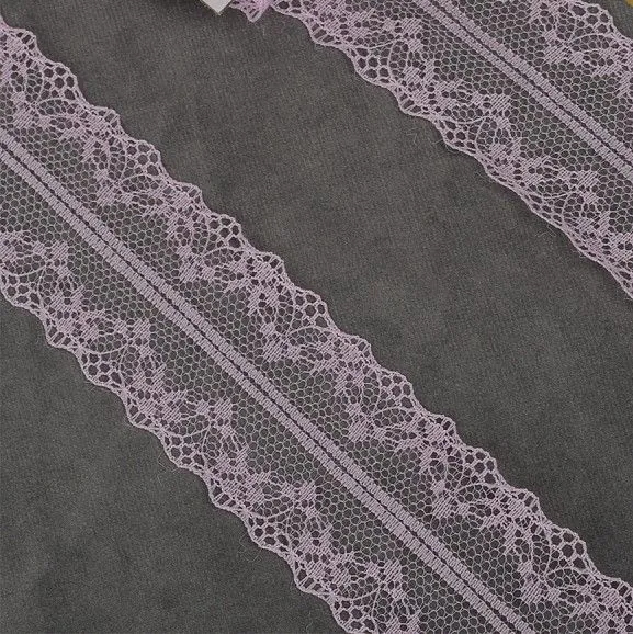 Кружево-трикотаж TBY.150-1 шир.40мм цв.09 св.розовый для кукол