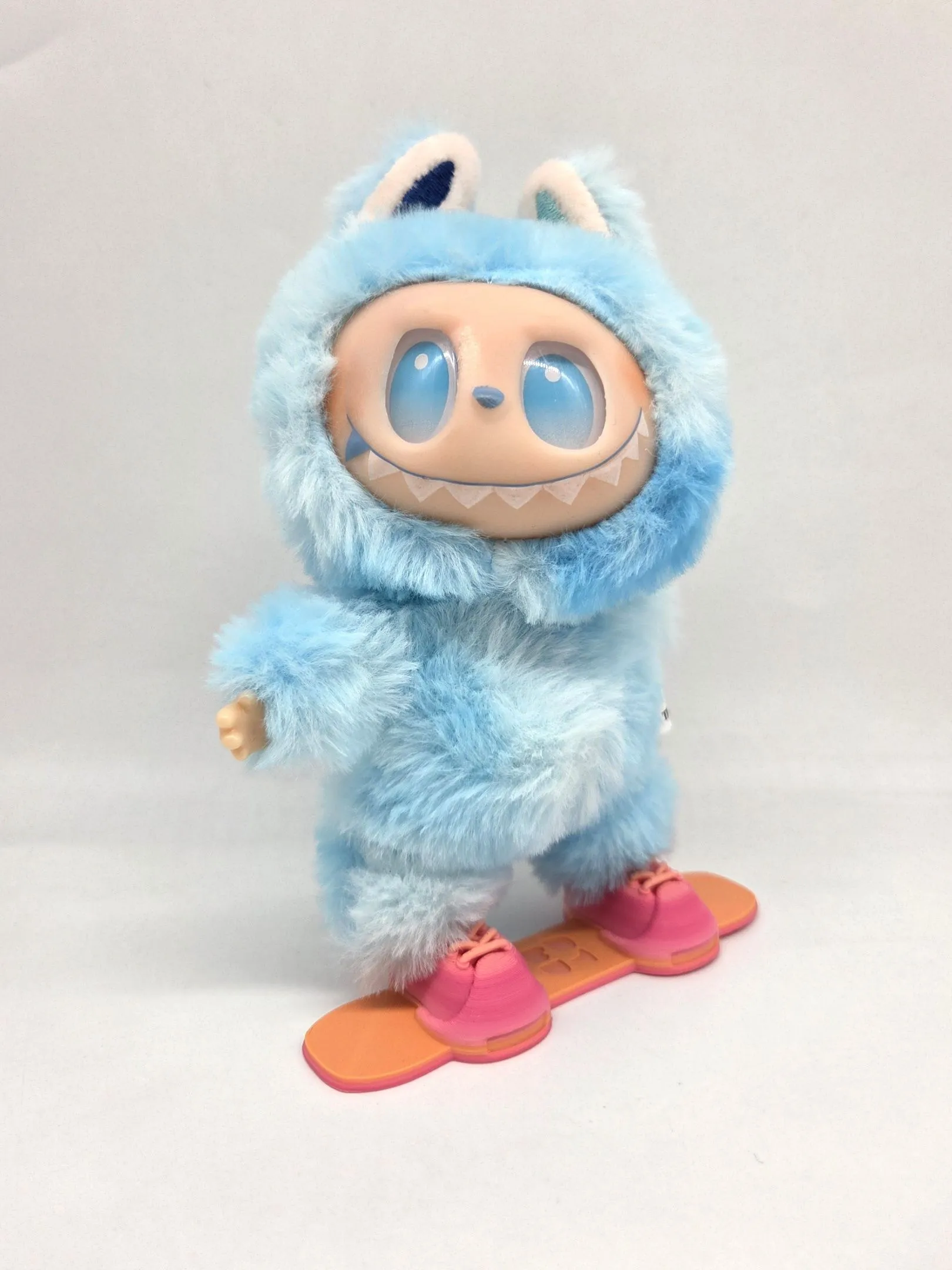 Сноуборд для кукол (Лабубу 17см) цв.оранжево-розовый (07) 11,5*4см 281 для кукол | 4