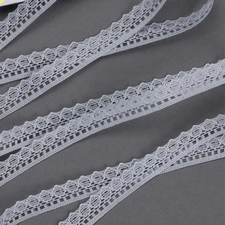 Кружево-трикотаж 10мм цв.11 серый TBY.1665.11 для кукол