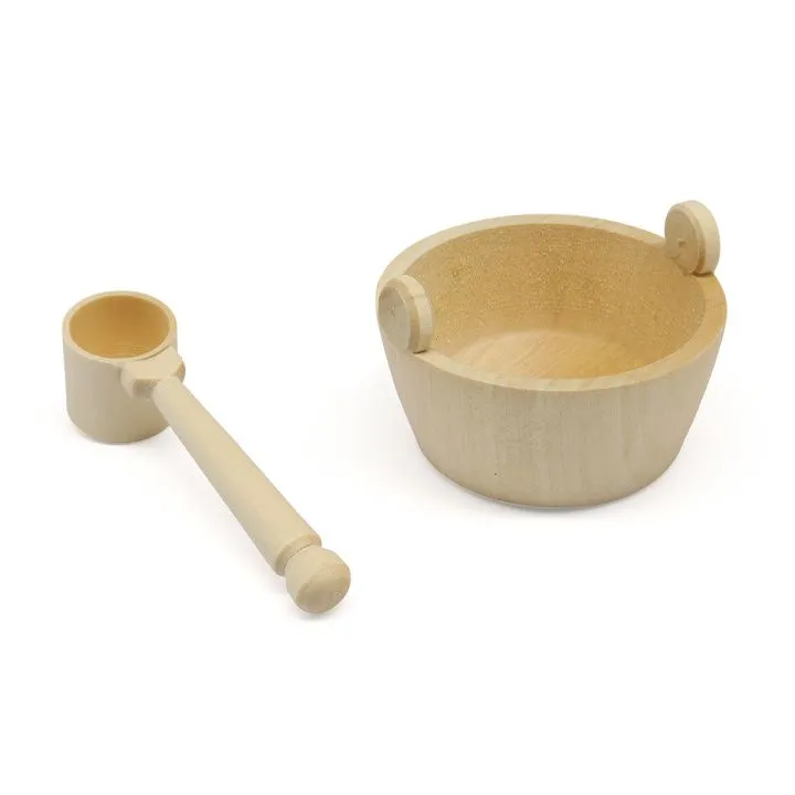 Ушат дерево 4*8,5см 1 шт. 614176 для кукол