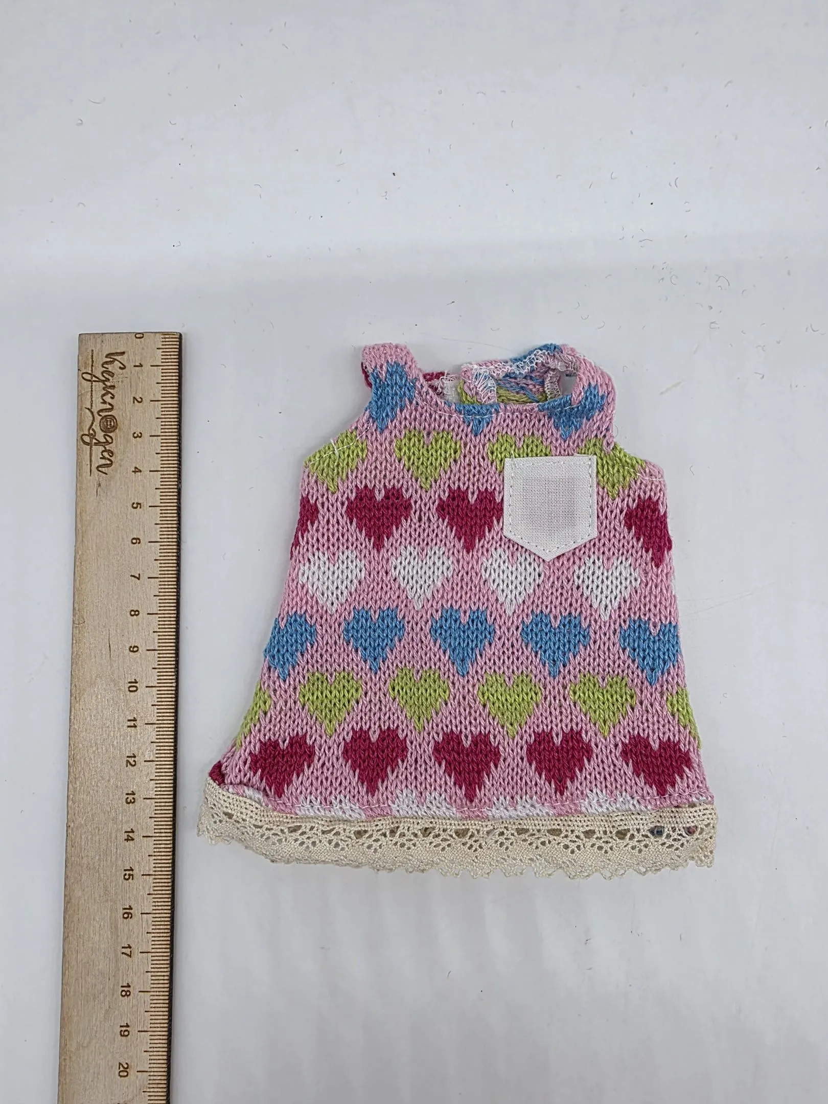Платье трикотажное для куклы цв.розовый БП-654 для кукол | 5
