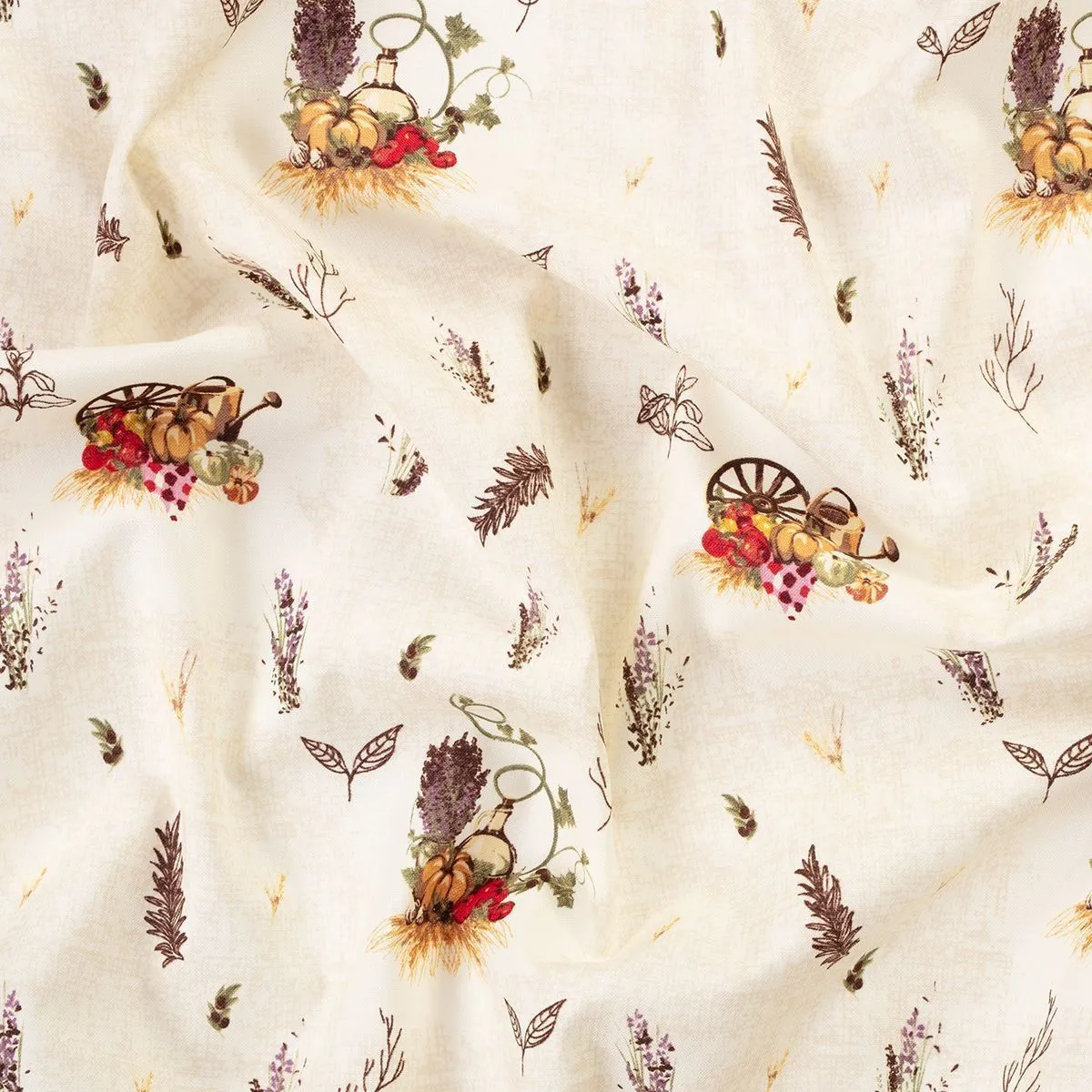 Ткань хлопковая PEPPY УДАЧНЫЙ УРОЖАЙ 50*55см цв.УУ-05 белый для кукол | 3