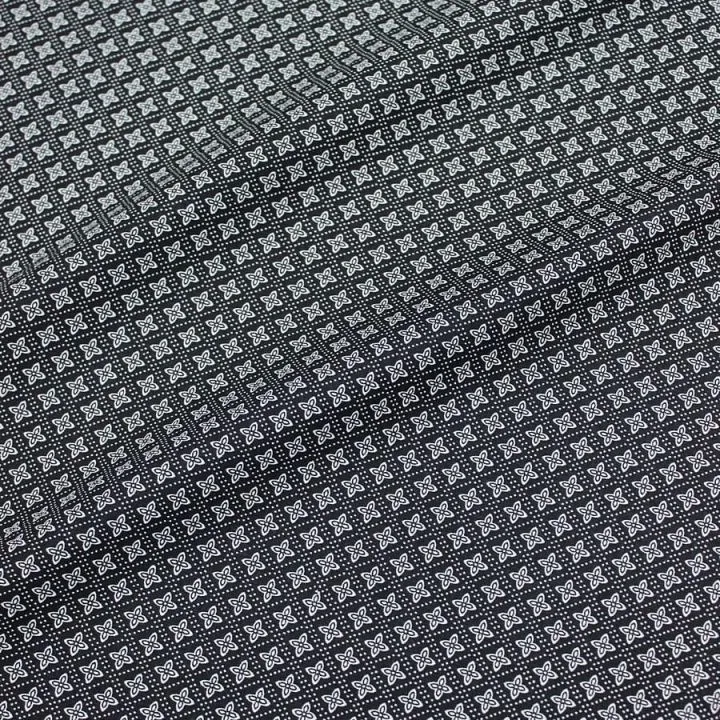 Ткань хлопковая цв.чёрный/белый 50*45cм 28077 для кукол