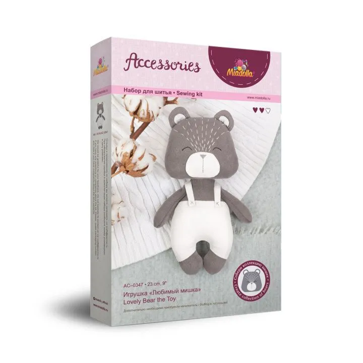 Набор для шитья "Miadolla" AC-0347 Игрушка "Любимый мишка" для кукол