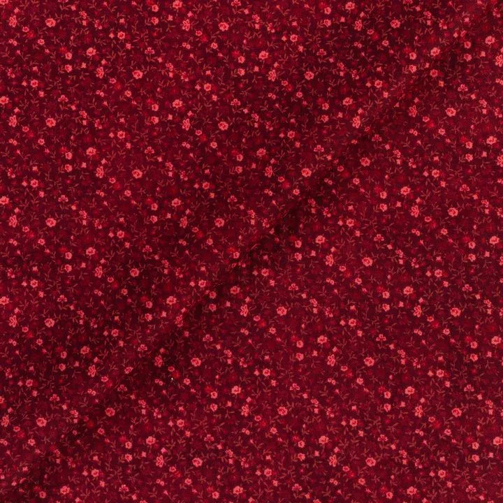 Ткань хлопковая 4517 цв.бордовый (406) 50*55см для кукол