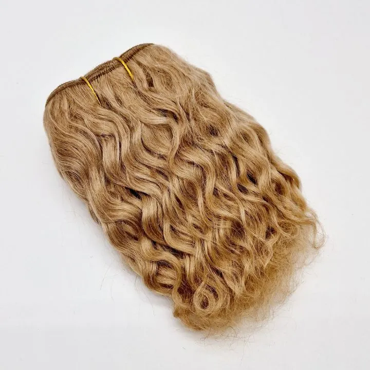 Трессы козочка кудрявые цв.русый (18) упаковка 4,8-5м для кукол