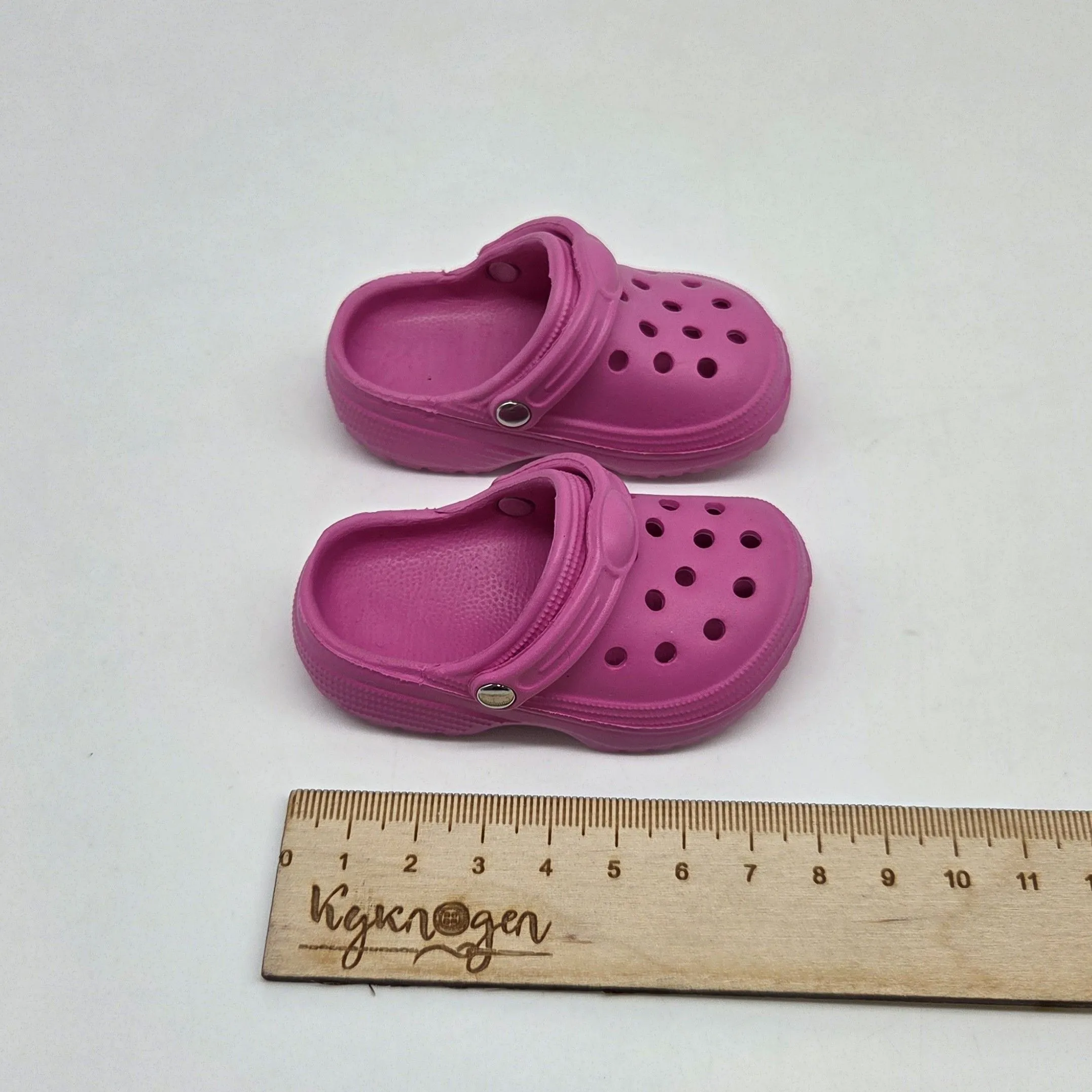 Кроксы 8,3см цв.фуксия (13) К-187 для кукол | 1