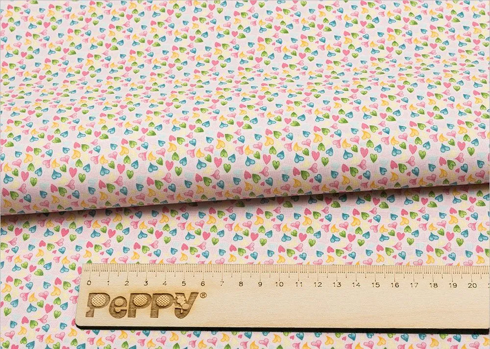 Ткань хлопковая НЕЖНАЯ ИСТОРИЯ 50*55см цв.НИ-29 розовый для кукол | 1